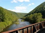 Crossing the Lehigh River at 4:10 p.m.